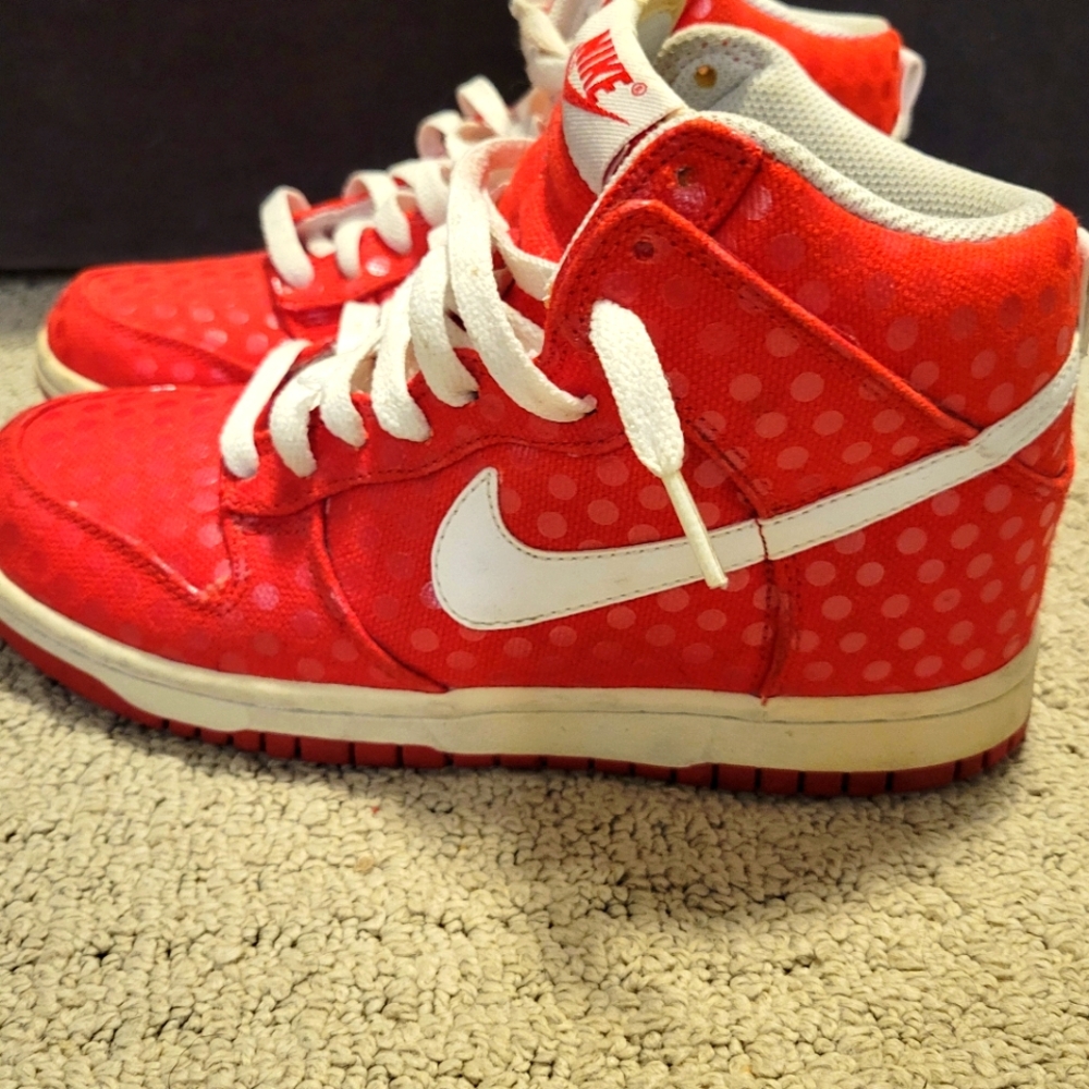 NIKE || Polka Dot Air Force High Tops